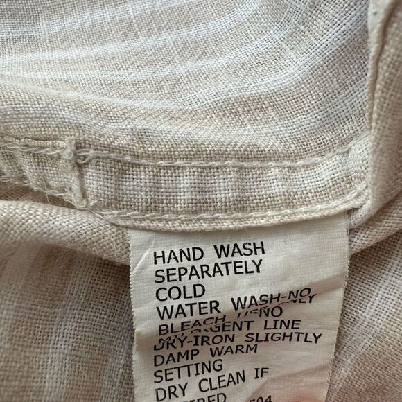 La Havana men’s 100% linen striped shirt size L - Picture 6 of 9